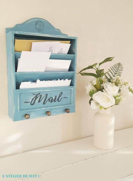DIY Wall-mounted Mail Organizer