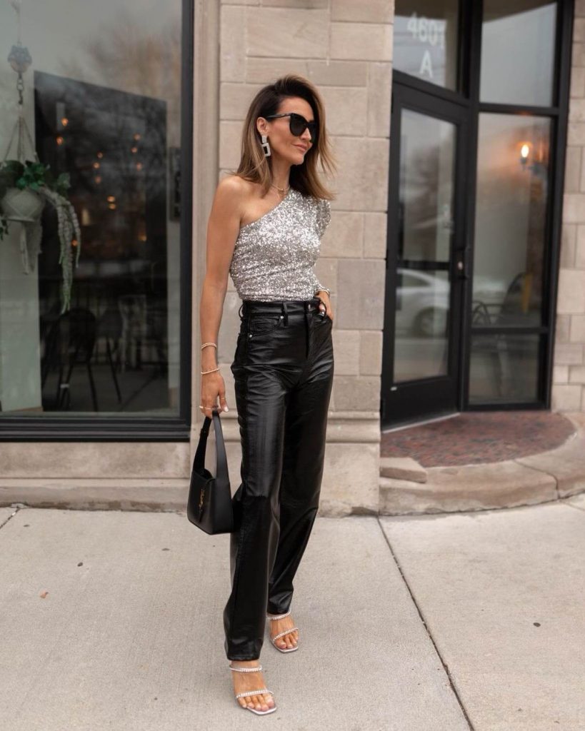 Leather-Pants-One-Shoulder-Top