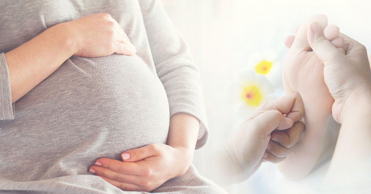 pregnant foot massage