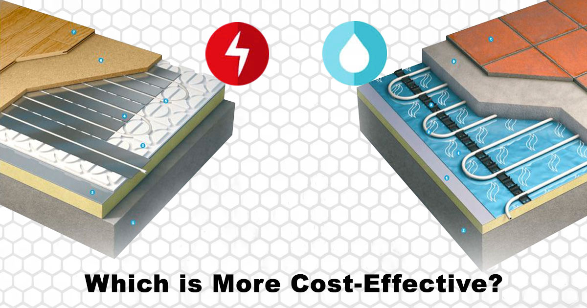 electric vs water underfloor heating