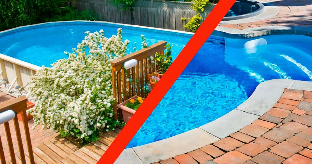 above ground pool vs in-ground pool