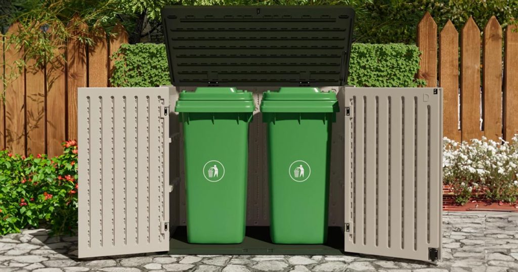 which container is acceptable for outdoor trash storage