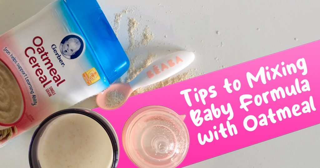 how to make baby oatmeal with formula