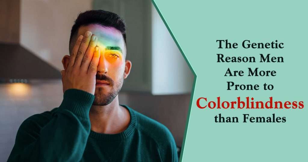 why does color blindness occur more in males