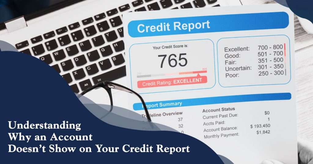 loan not showing on credit report