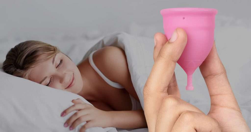 can you sleep with a menstrual cup