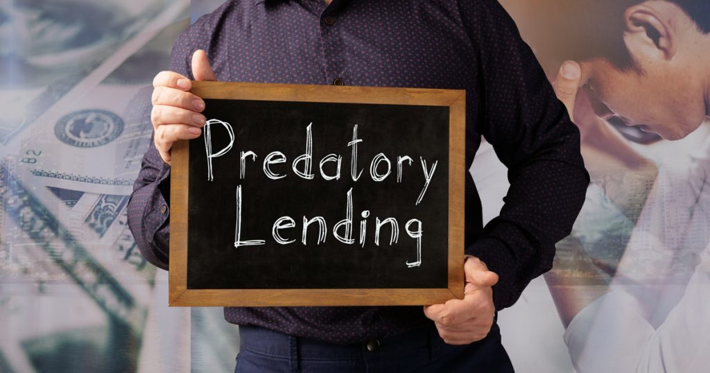 What is a predatory financial service