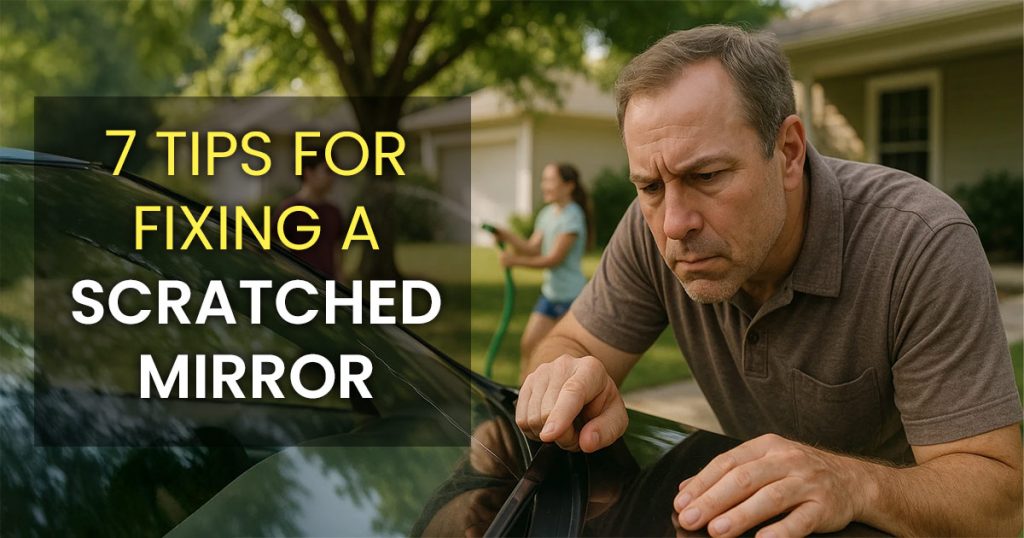 How to get scratches out of mirror