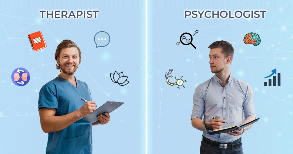 Difference between therapist and psychologist